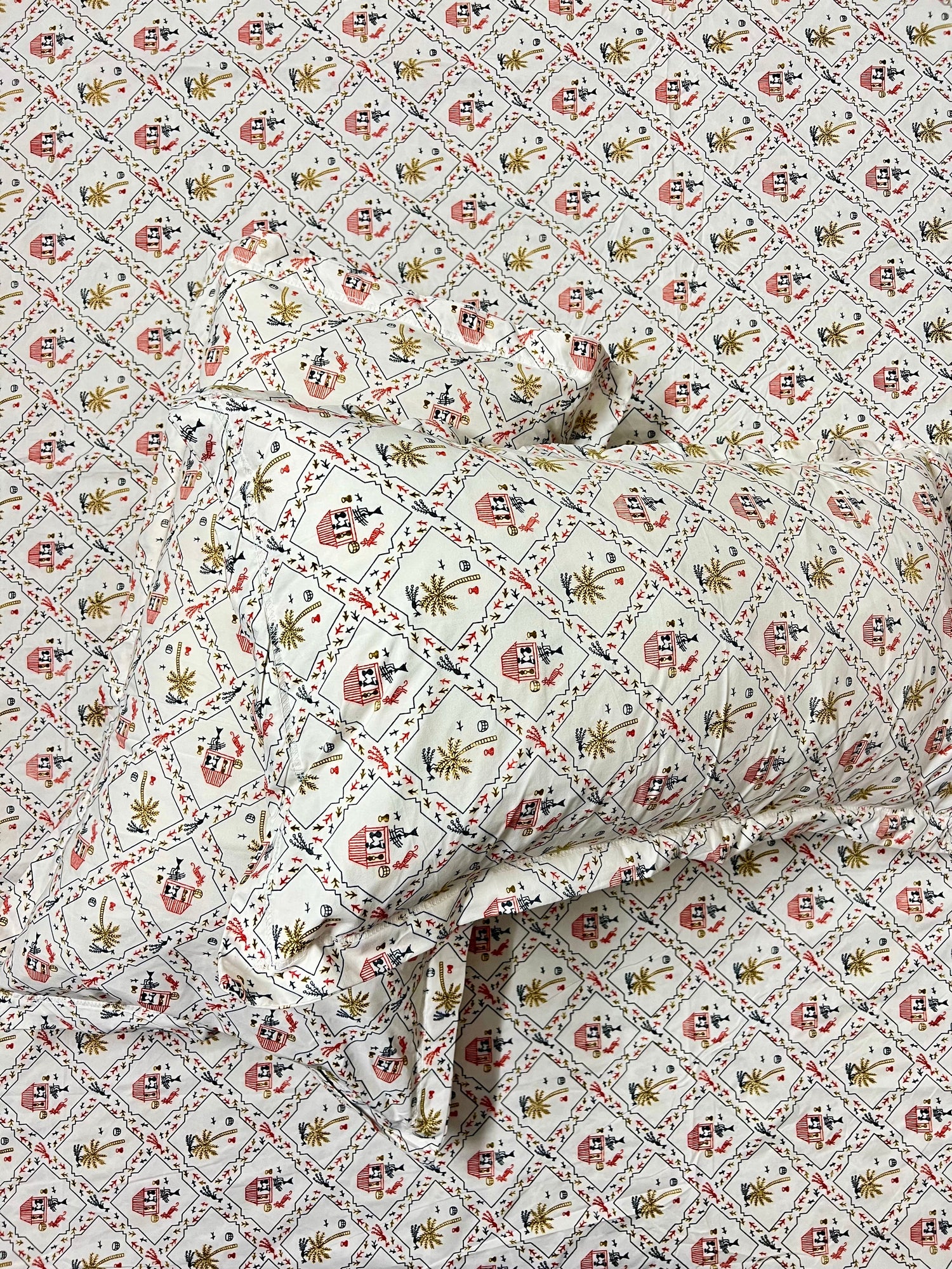 Queen Size Glace Cotton Bedsheets